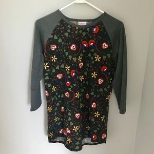 Lularoe Randy Midsleeve Baseball Tee